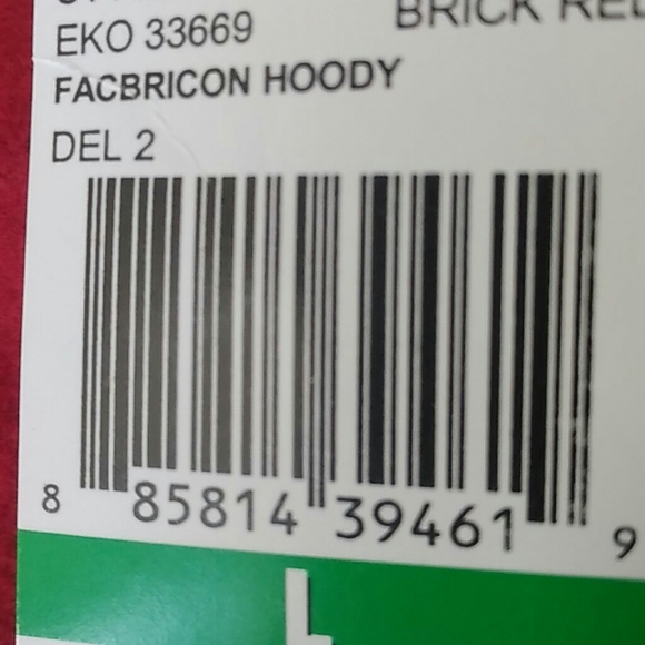 Marc Echo Red Zippered Hoodie Jacket - Picture 6 of 6